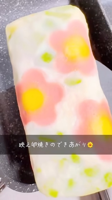 映える卵焼きの出来あがり